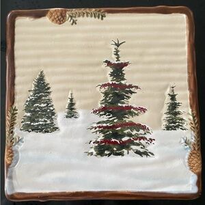 St Nicholas Square Snow Valley Hanging Plate